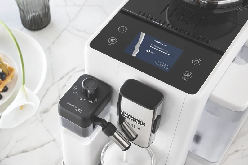 DeLonghi Rivelia Fully Automatic Coffee Machine White