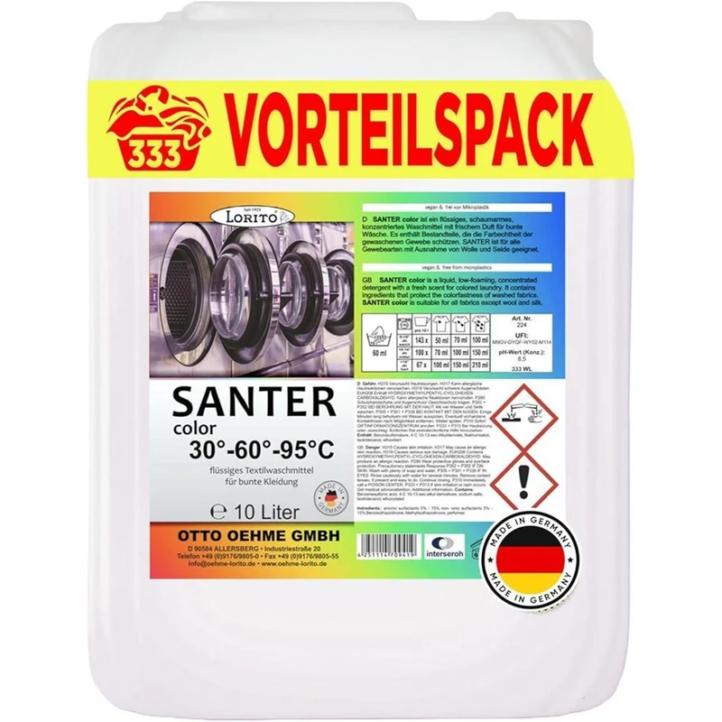 Lorito Santer Color 224 Waschmittel bunte Wäsche flüssig