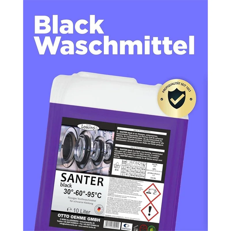 Lorito Santer Black 225 Waschmittel schwarze Wäsche flüssig
