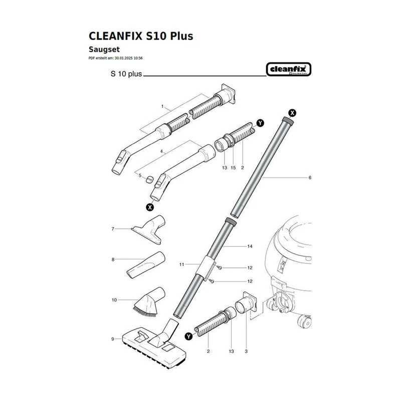 Gleitklemme für Cleanfix S 10 Plus