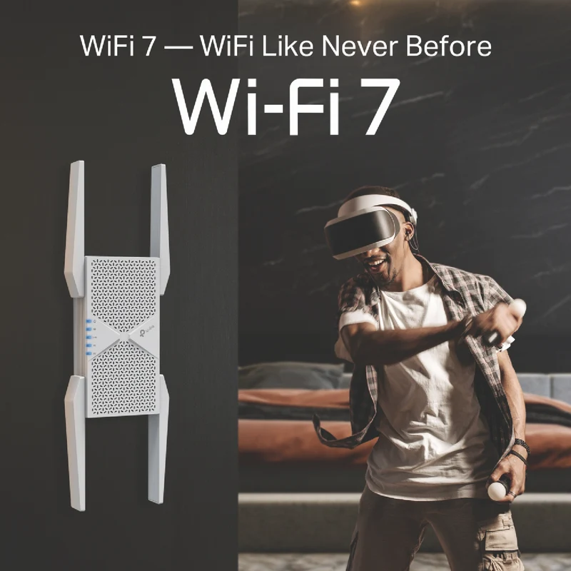 TP-LINK BE9300 Tri-Band Wi-Fi 7 Range Extender