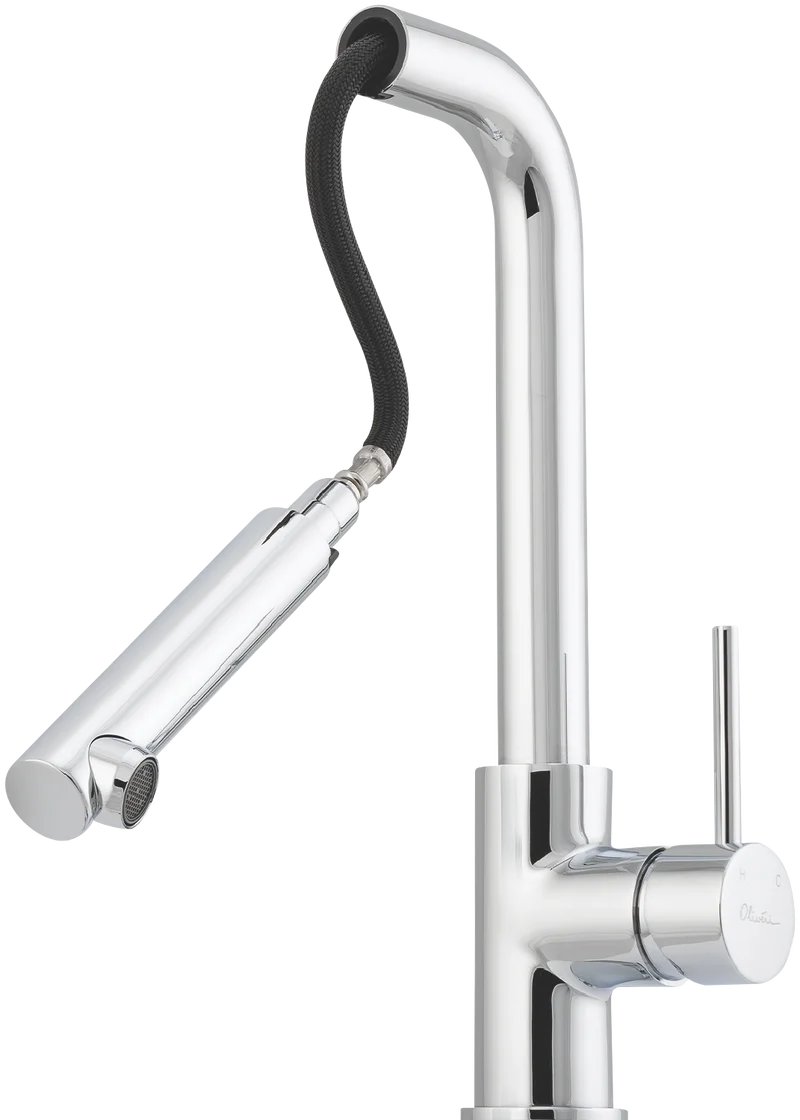 Oliveri Venice Pull Out Right Angle Mixer Chrome