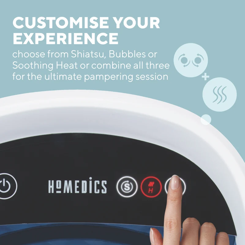 Homedics Shiatsu Bliss Foot Spa With Heat Boost