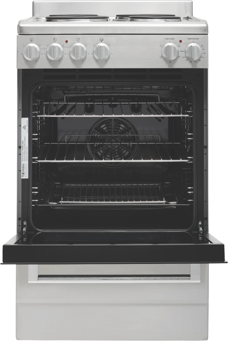 Technika 54cm Electric Freestanding Cooker, Stainless Steel