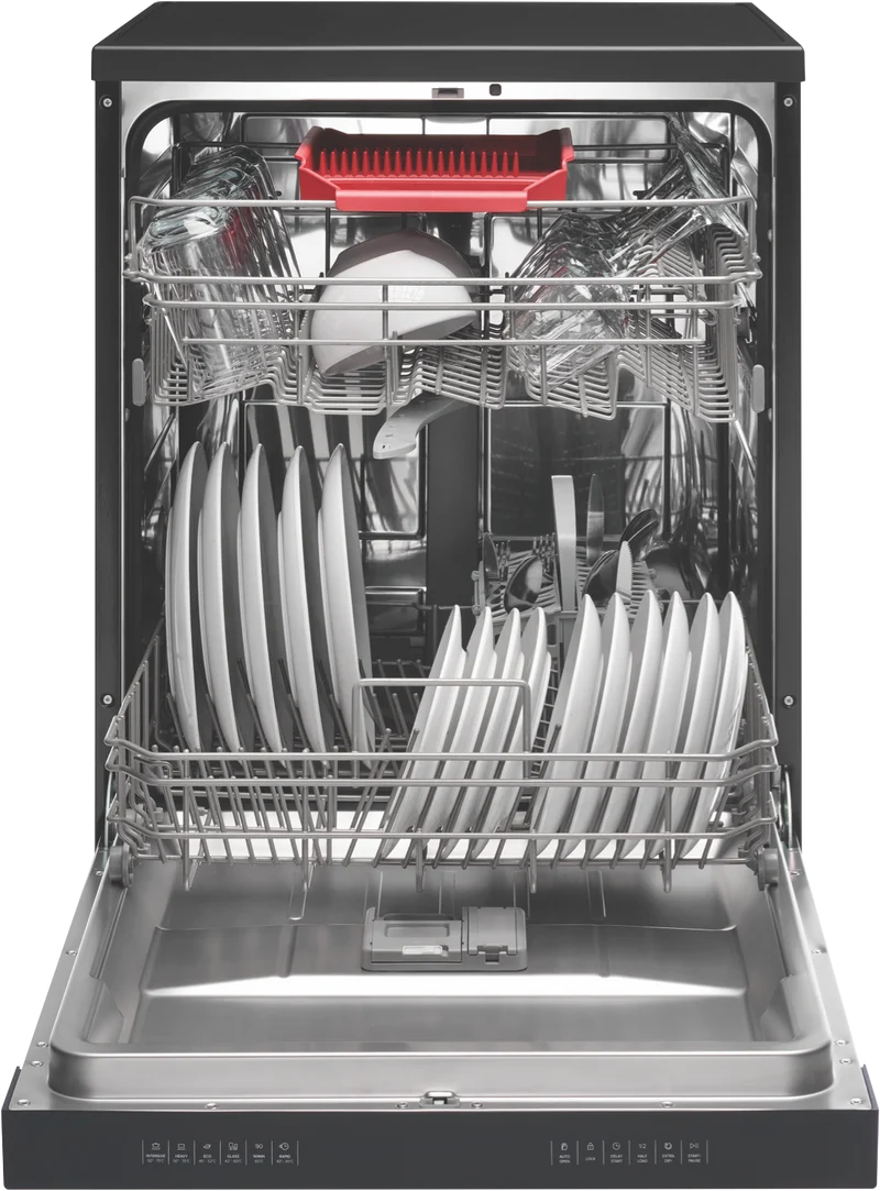 Technika 60cm 14 Place Freestanding Dishwasher, Black Stainless Steel