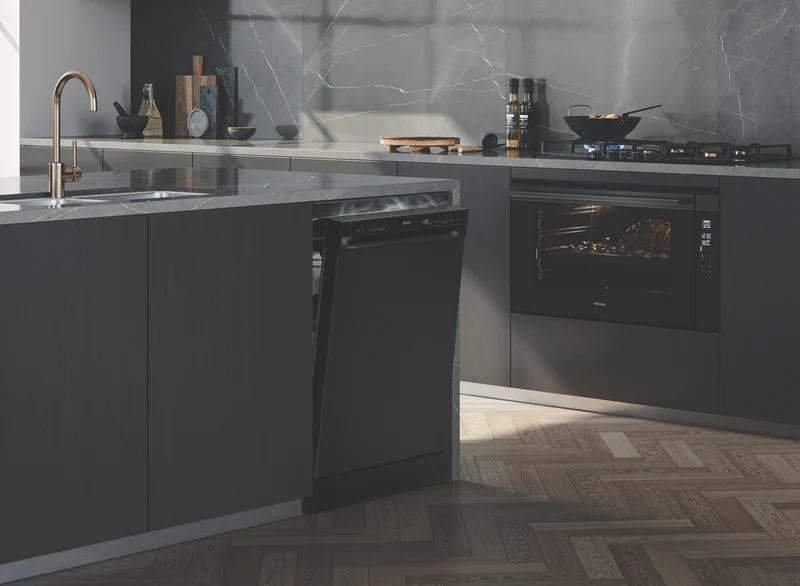 Technika 60cm 14 Place Freestanding Dishwasher, Black Stainless Steel