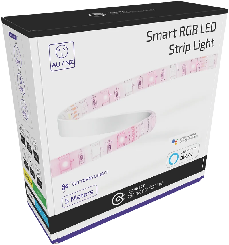 Connect SmartHome Multi-Colour Smart LED Strip Light (5M)