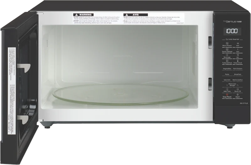 Panasonic 44L 1100W Inverter Microwave Black