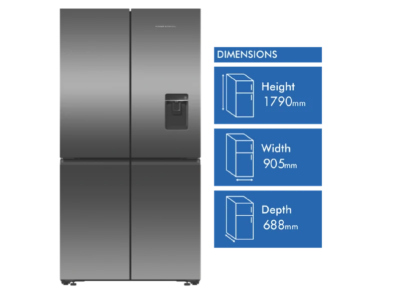 Fisher & Paykel 538L Quad Door Refrigerator