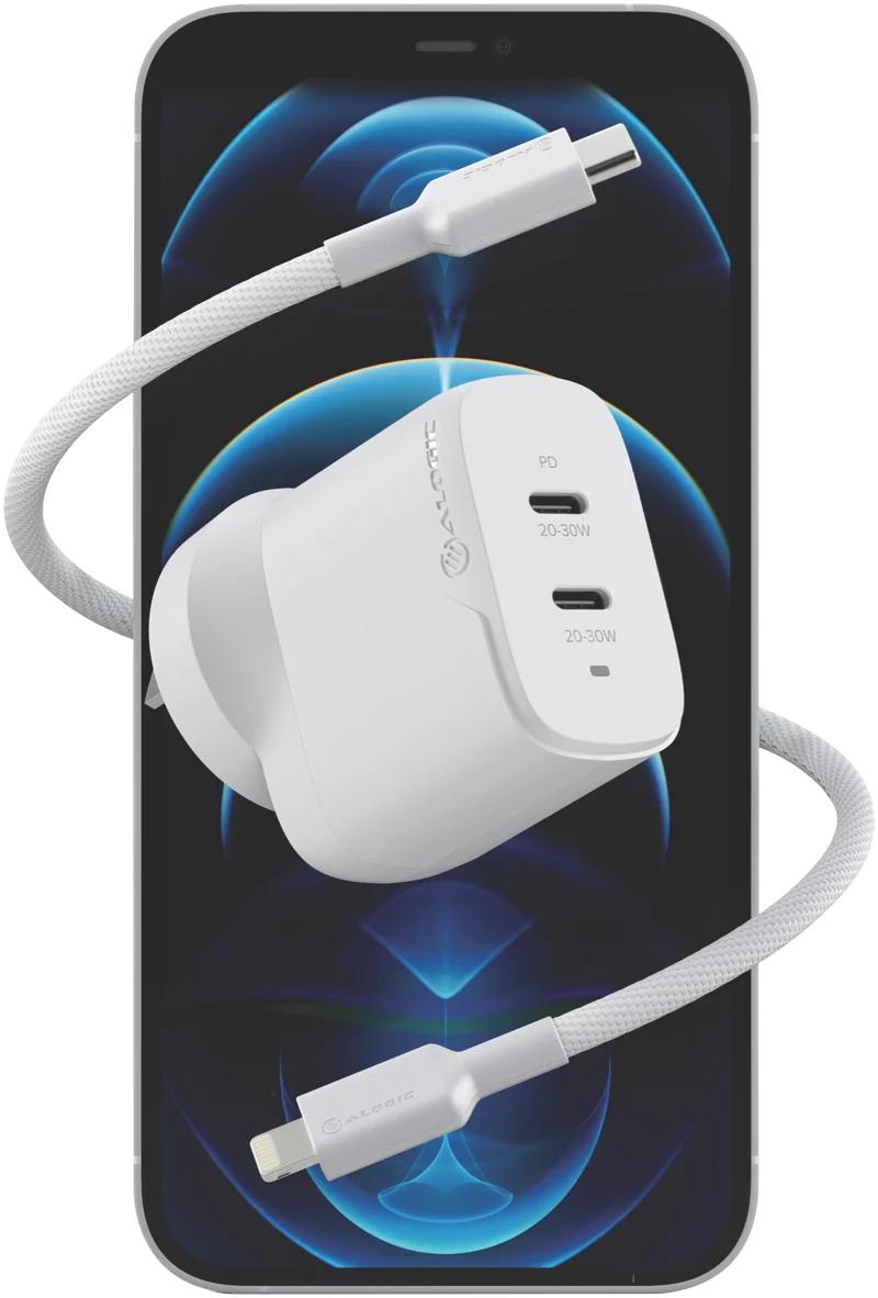 Alogic Rapid Power 40W GaN Charger USB-C + USB-C