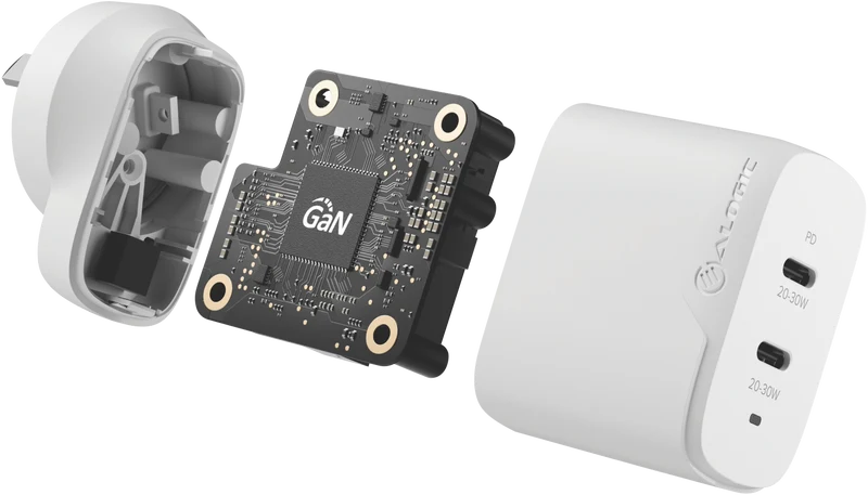 Alogic Rapid Power 40W GaN Charger USB-C + USB-C