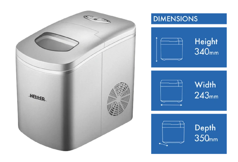 Heller Silver Electronic Ice Maker