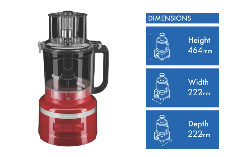 KitchenAid 13 Cup Food Processor Empire Red
