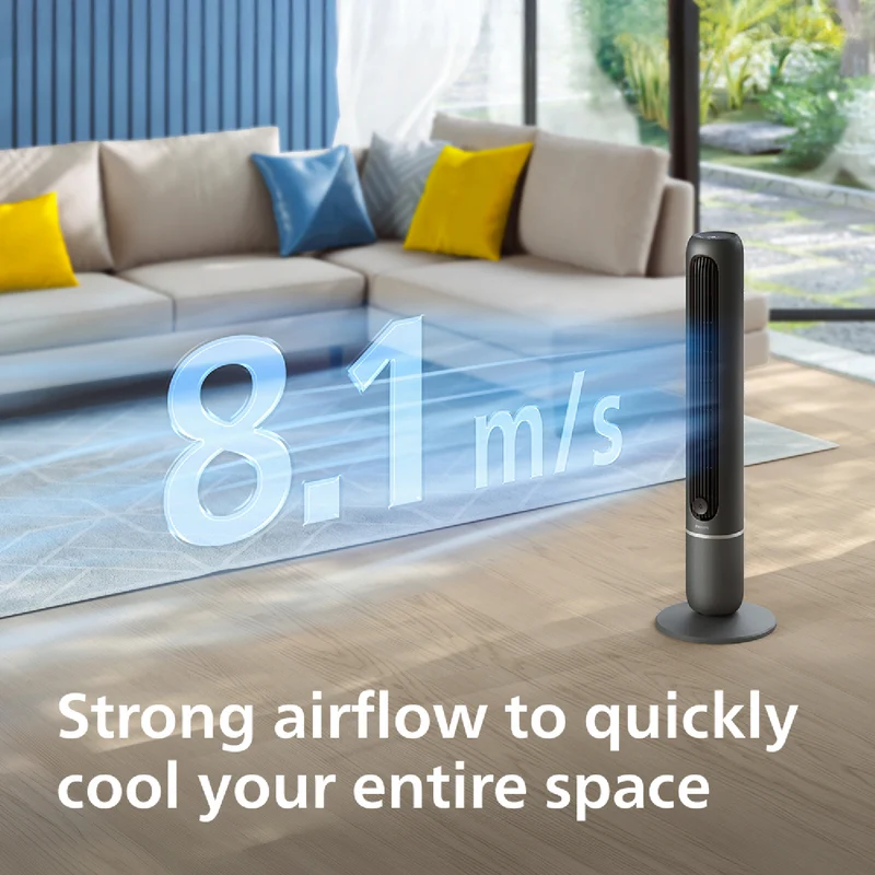 Philips 5500 series Tower Fan Charcoal Grey
