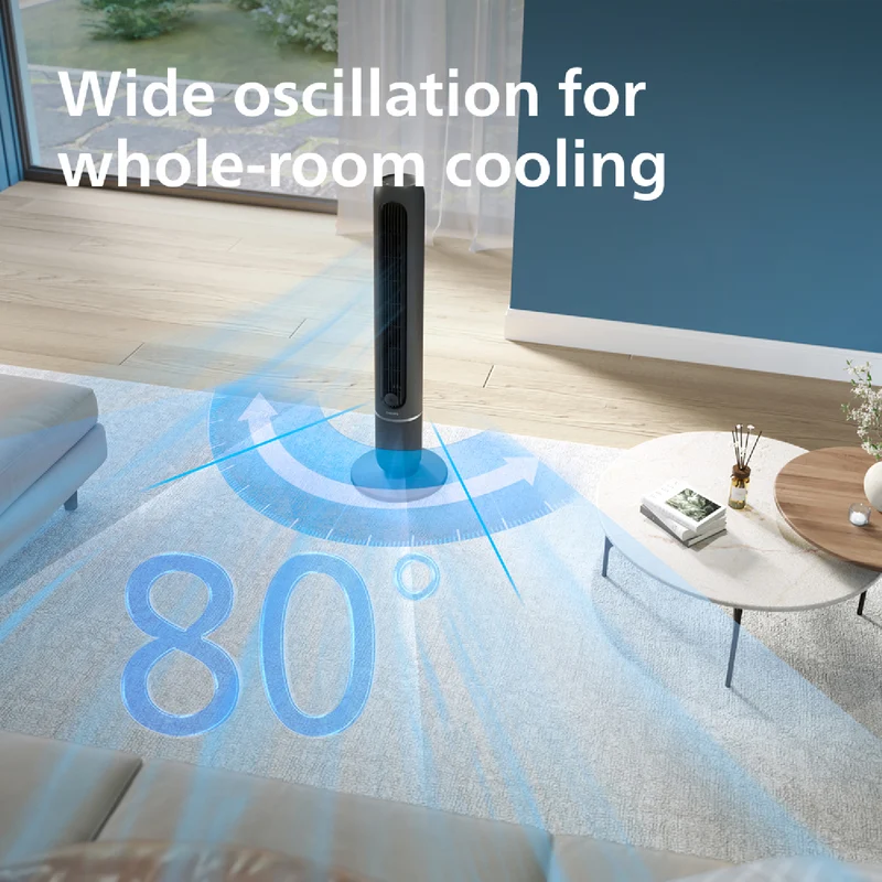 Philips 5500 series Tower Fan Charcoal Grey