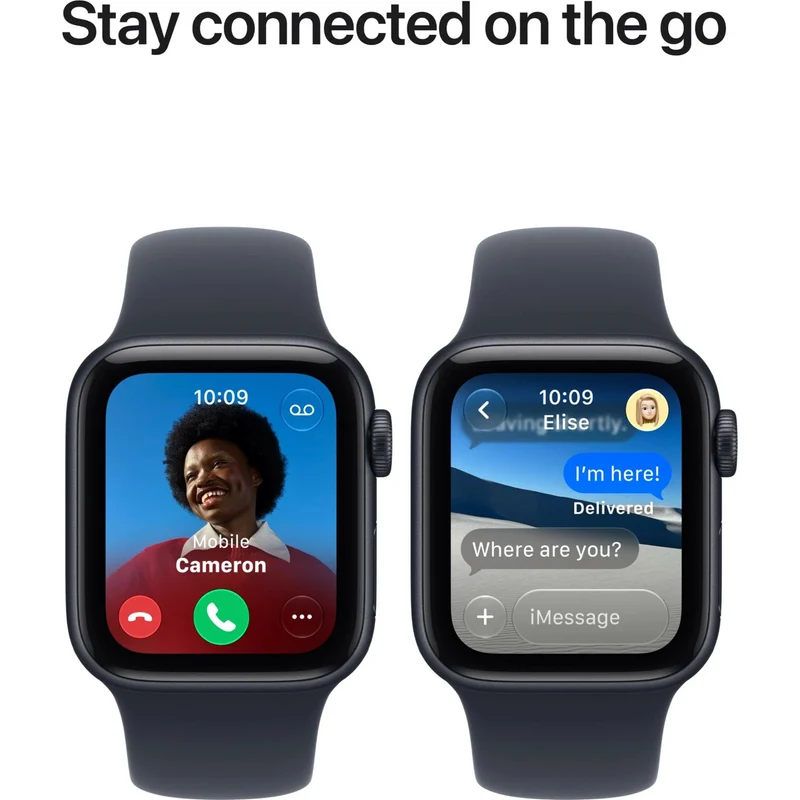 Apple Watch SE 3 GPS 40mm Midnight Aluminium Case Navy Blue Sport Band S/M