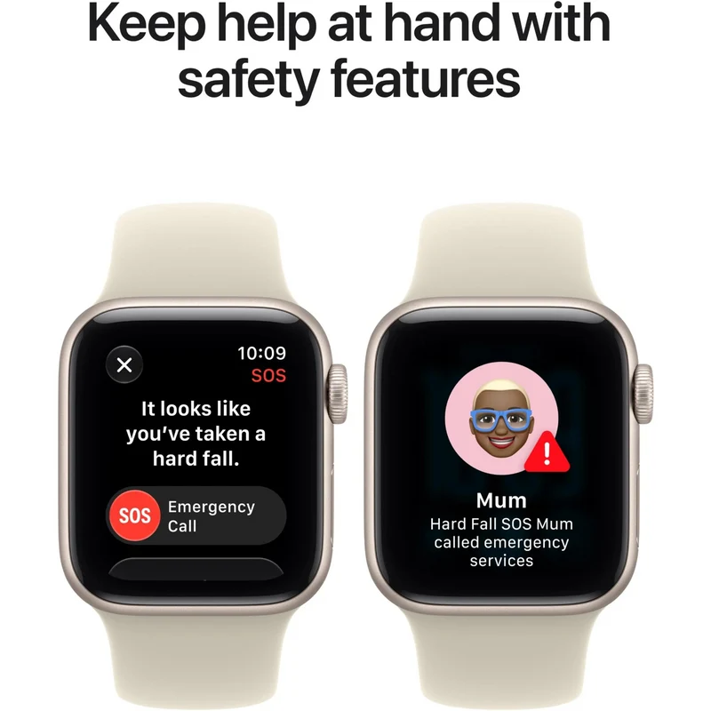 Apple Watch SE 3 GPS 40mm Starlight Aluminium Case Sand Sport Band M/L