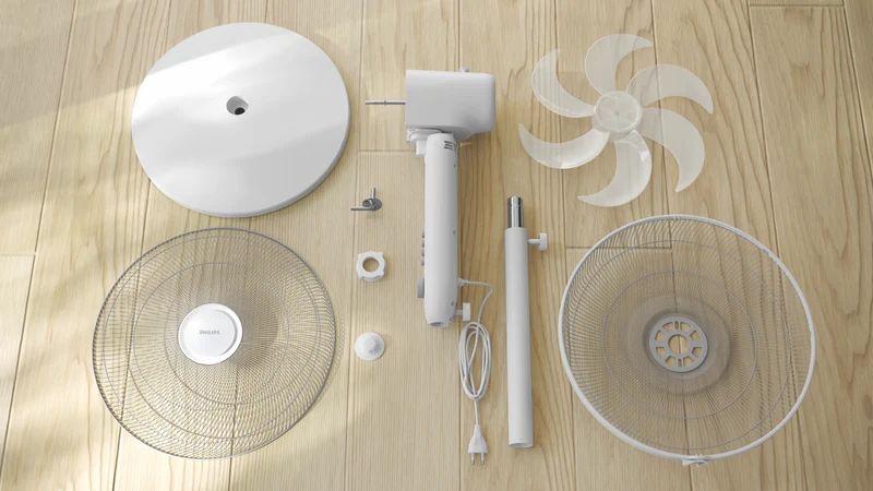 Philips 1000 Series Pedestal Fan White