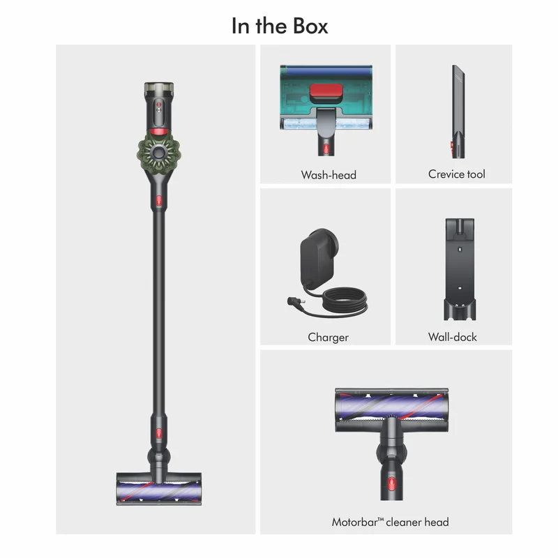 Dyson V8 Cyclone Cordless Vacuum + Wash-Head