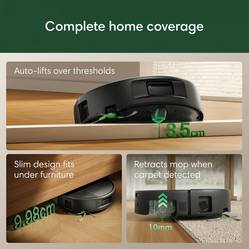 iRobot Roomba Plus 675 Combo Robot Vacuum & Mop + AutoWash Dock