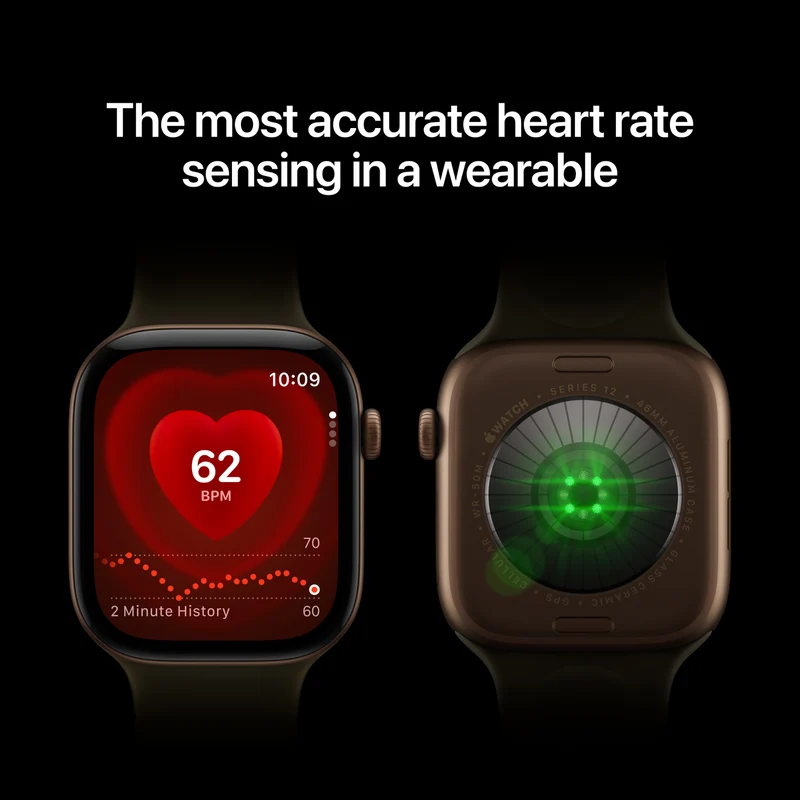 Apple Watch Series 12 GPS 42mm Space Grey Aluminium Case Navy Blue Sport Band M/L