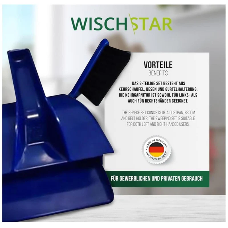 Kehrgarnitur Kehrschaufel Universal Heike