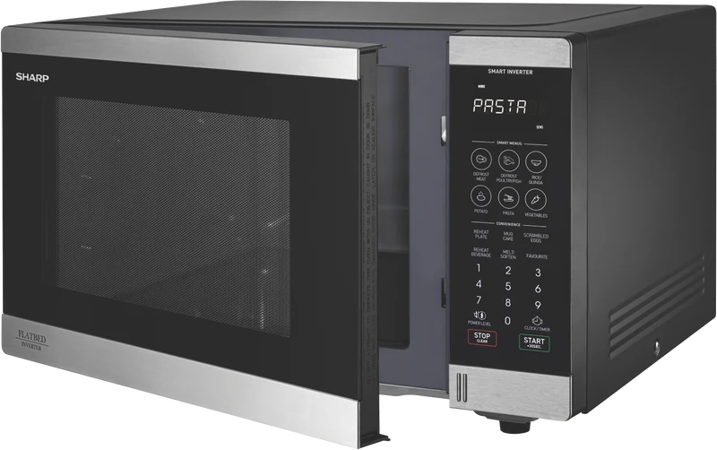Sharp 32L 1200W Flatbed Microwave Stainless Steel
