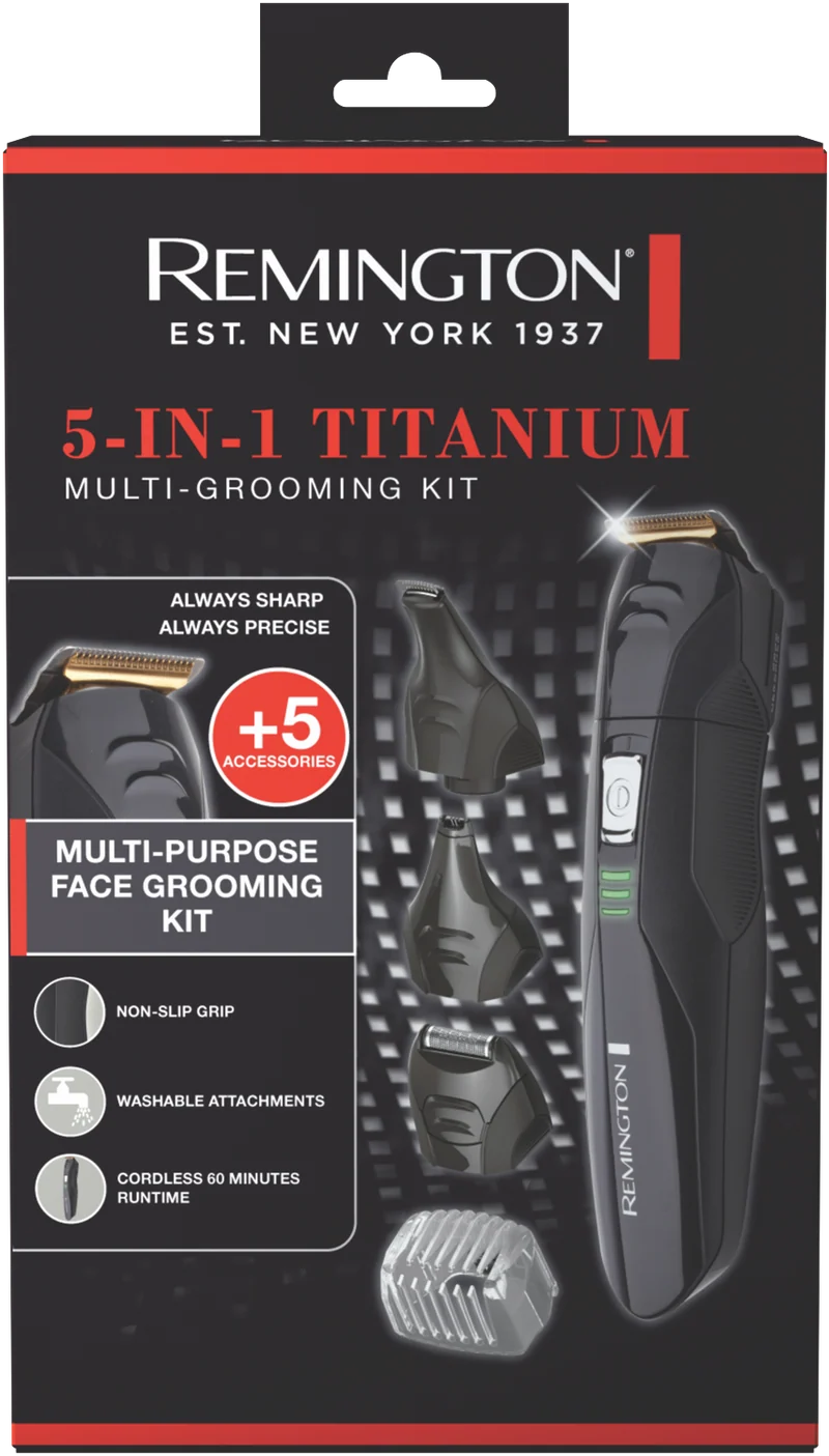 Remington 5-in-1 Titanium Multi-Grooming Kit