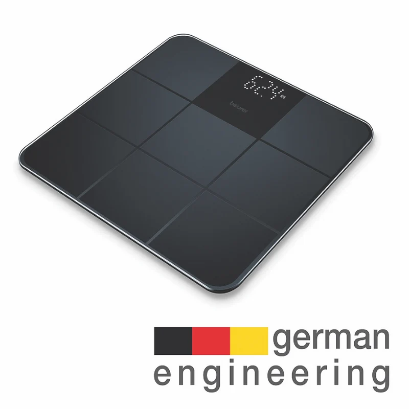 Beurer Digital Glass Scale - Matt/Gloss Black