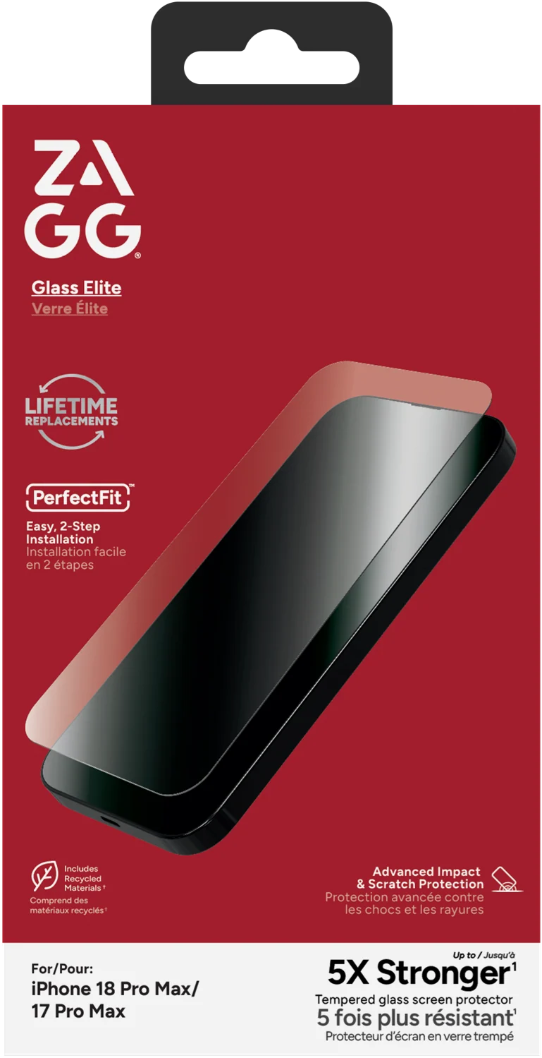 ZAGG Invshield Glass Elite Screen Protector iPhone 18 Pro Max