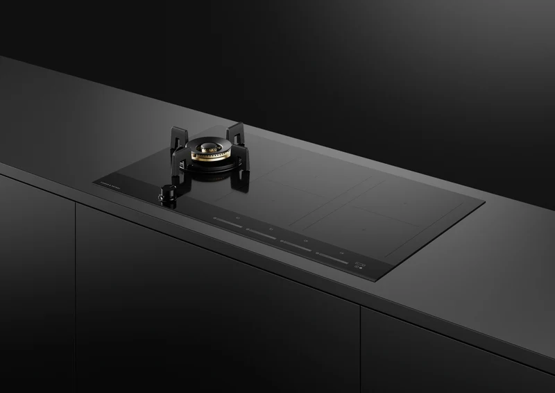 Fisher & Paykel 90cm Series 9 1 Burner + 4 Zone Hybrid Cooktop, 2 SmartZones, LPG
