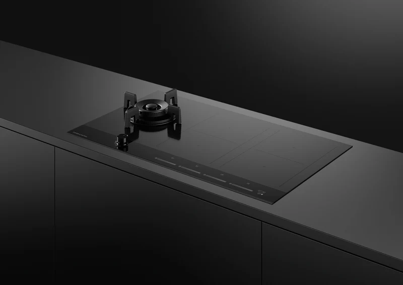 Fisher & Paykel 90cm Series 9 1 Burner + 4 Zone Hybrid Cooktop, 2 SmartZones, LPG