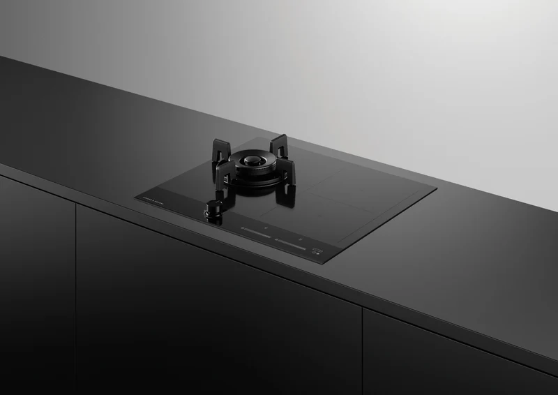 Fisher & Paykel 60cm Series 9 1 Burner + 2 Zone Hybrid Cooktop, 2 SmartZones, LPG