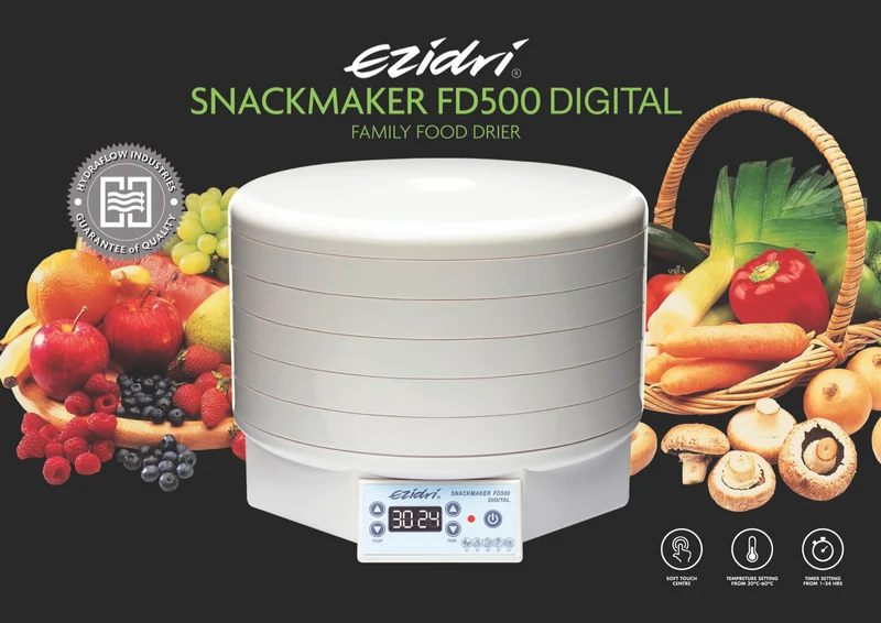 EZIDRI Snackmaker FD500 Digital Food Dehydrator