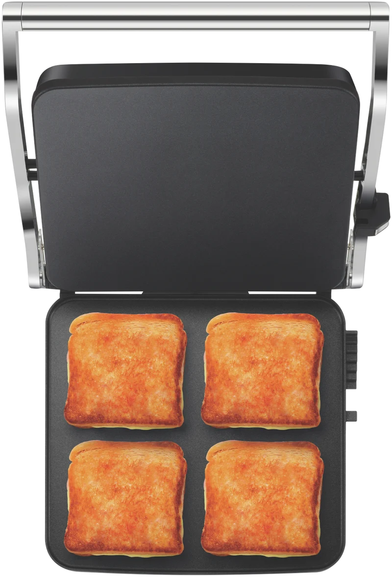Breville The Toast and Melt Sandwich Grill 4 Slice Black Truffle