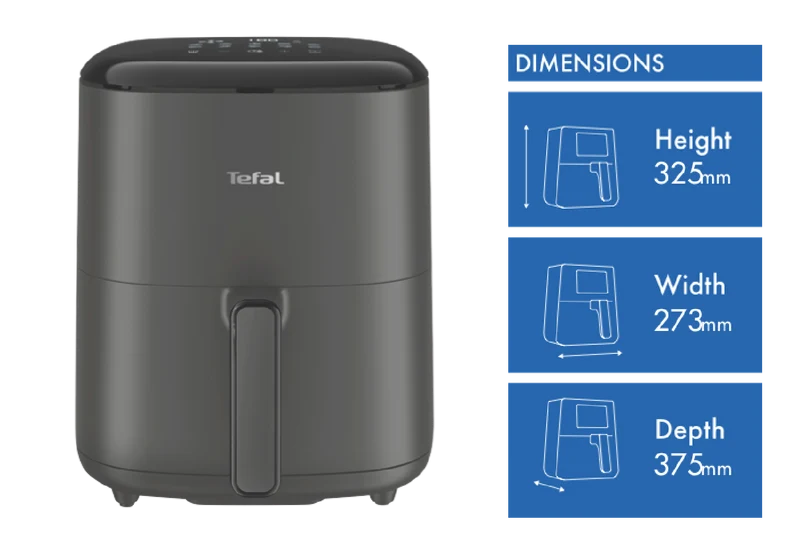 Tefal 5 Litre Easy Fry Max Air Fryer Black