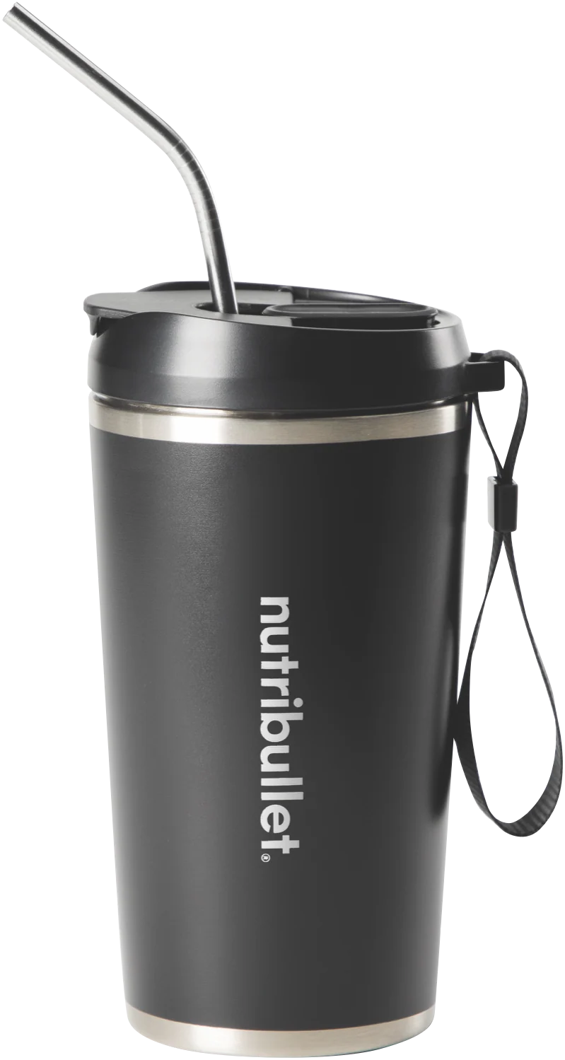 NUTRIBULLET Stainless Steel Flip Portable Blender Black