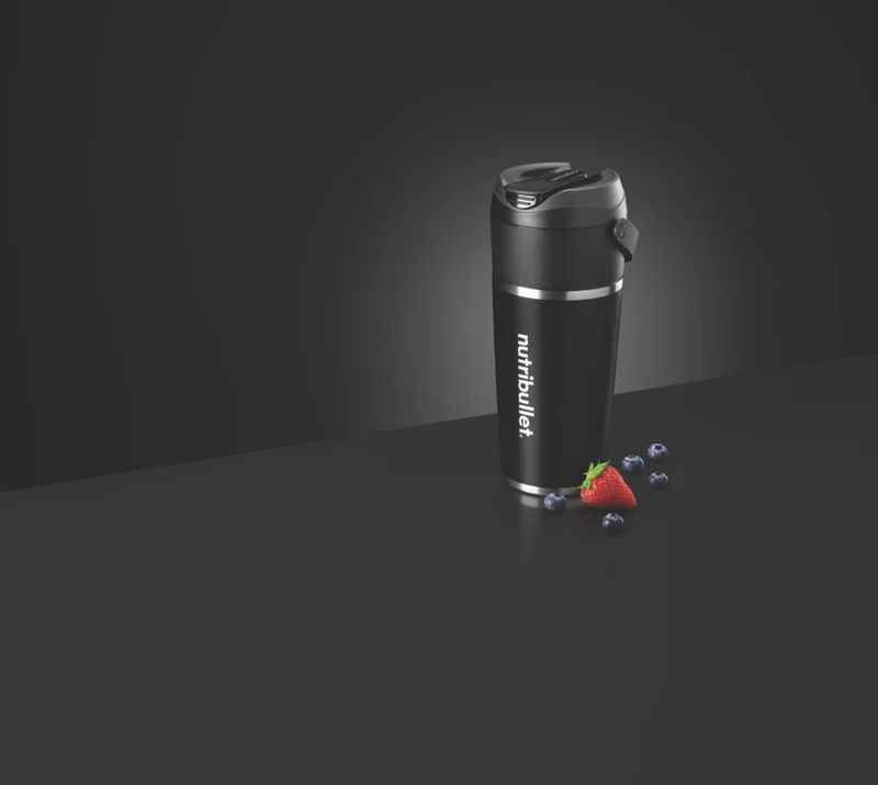 NUTRIBULLET Stainless Steel Flip Portable Blender Black