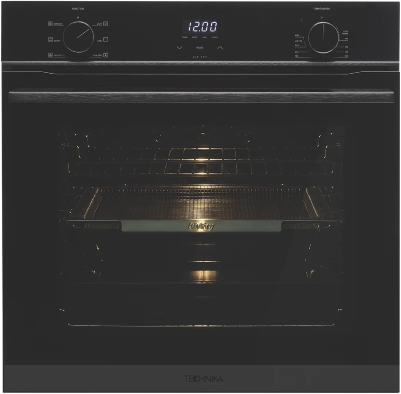 Technika 60cm 6 Function Electric Oven with Air Fry, Dark Stainless