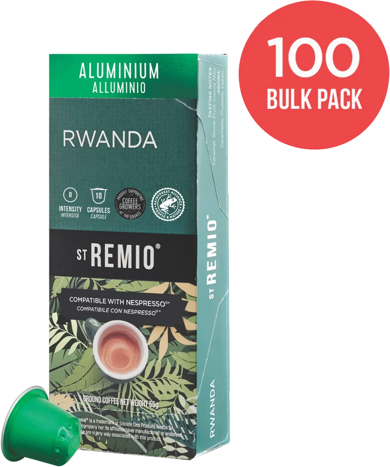 St Remio Coffee Rwanda Capsules Nespresso 10 pk 55g