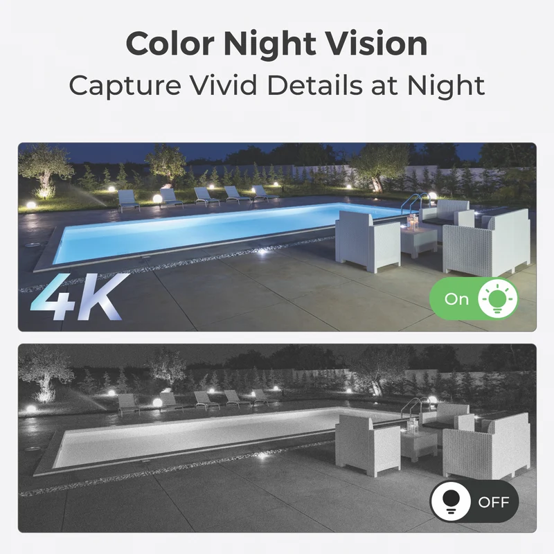Reolink 4K Wireless Security 4 Camera System with Solar