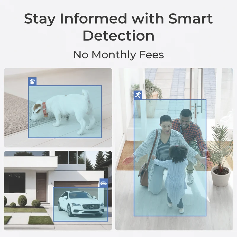 Reolink 4K Wireless Security 4 Camera System with Solar