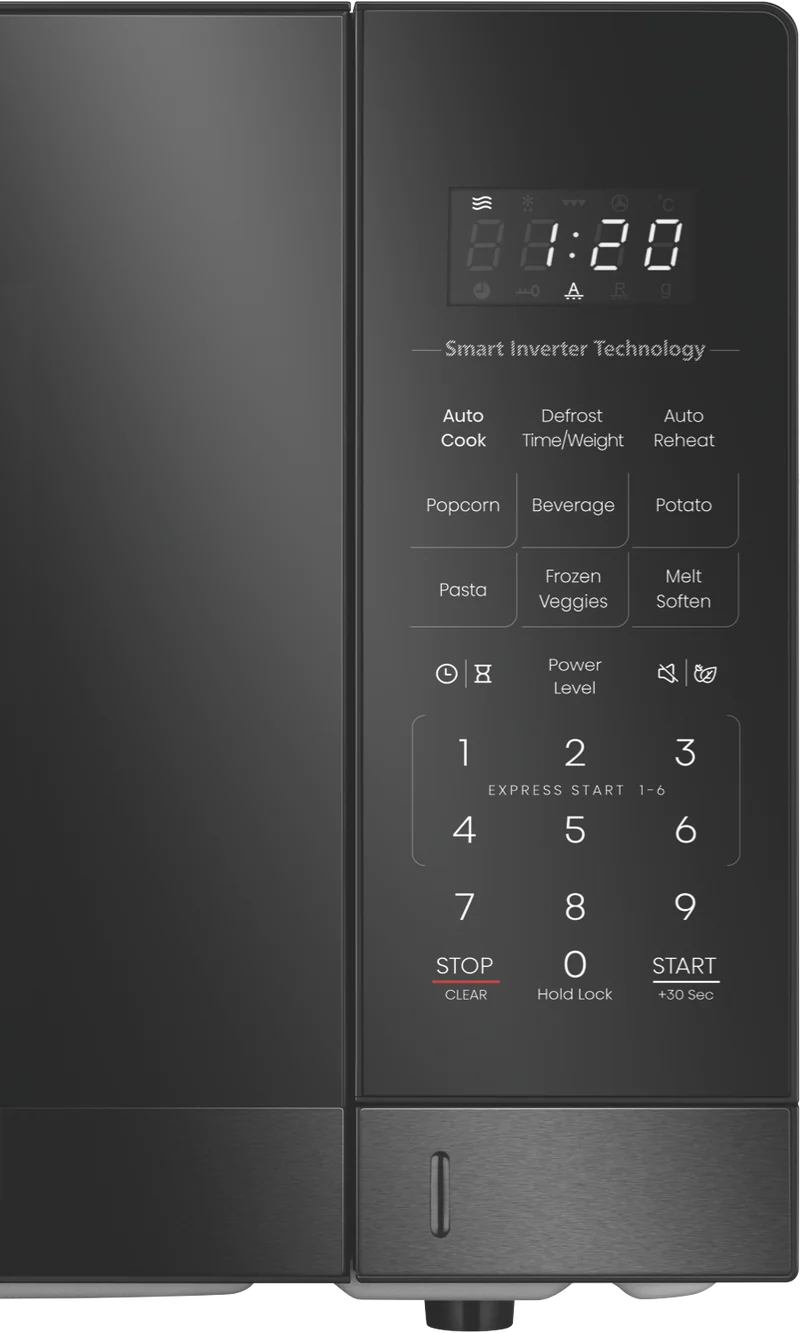 Hisense 34L 1100W Inverter Microwave Dark Stainless Steel