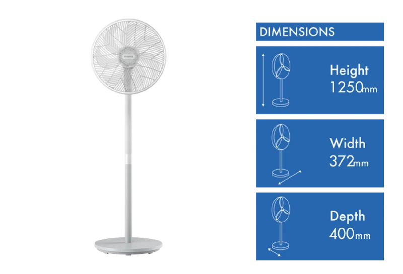 Philips 2000 Series Pedestal Fan White