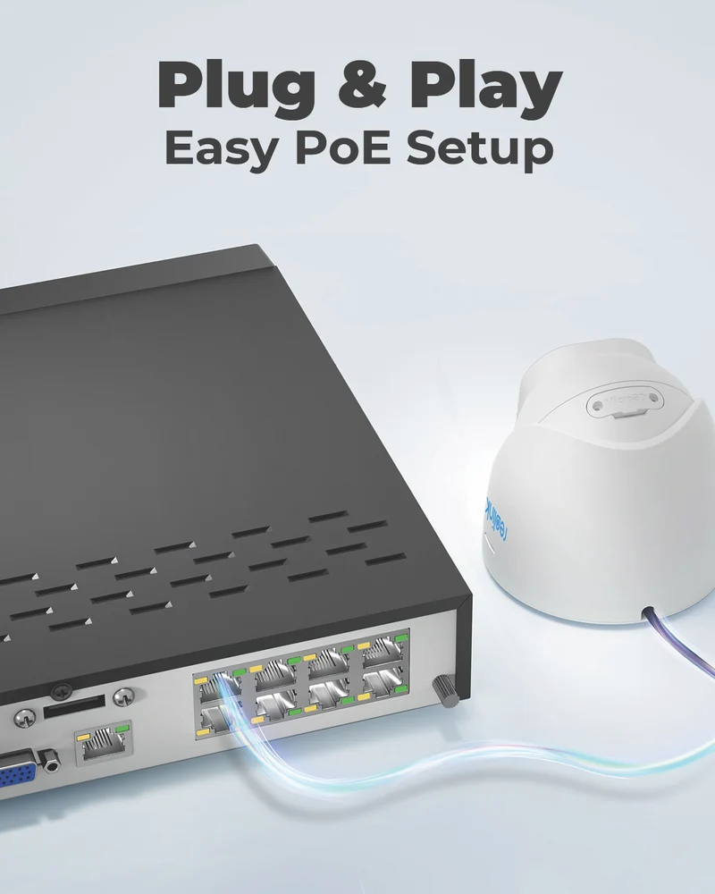 Reolink 8-Channel NVR x 4 8MP Security Cameras