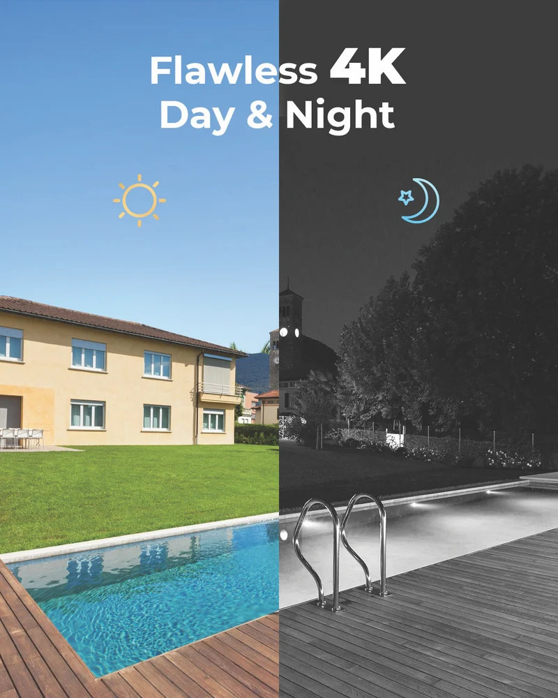 Reolink 8-Channel NVR x 4 8MP Security Cameras