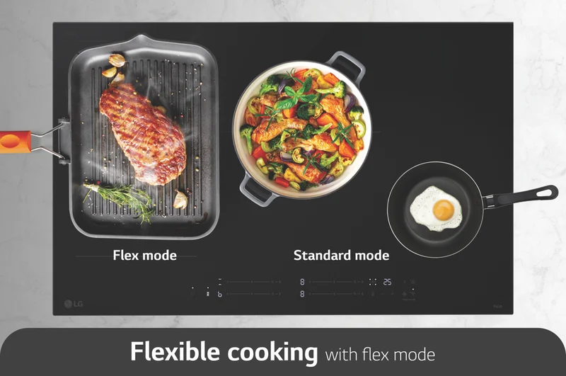 LG 80cm Induction Cooktop 4 Cook Zones, 1 Flex