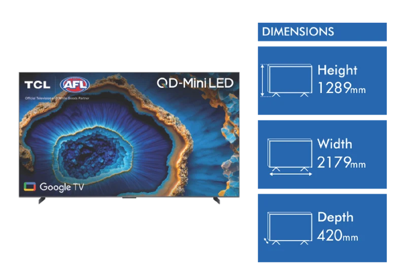 TCL 98" C755 QD-MiniLED Google TV 24
