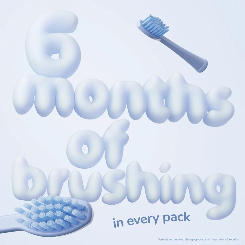 Ordo 2 Pack Squishmallow Samir Brush Heads