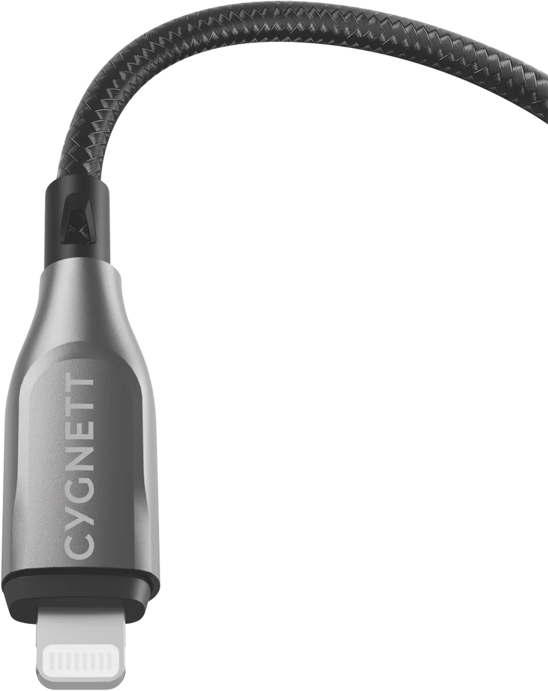 Cygnett USB 2.0 Armoured braided USB A Lightning 2m Black